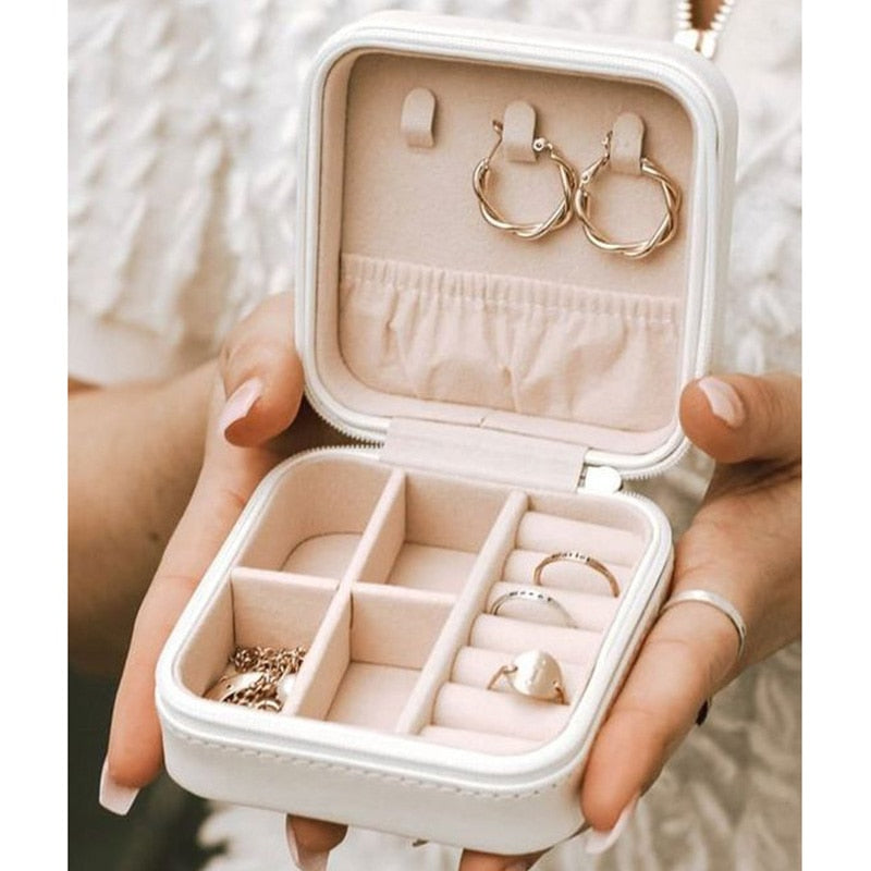 Custom Merci Mistress Print Jewellery Box Travel Earring Holder Storage Display Case Gifts for Teacher cadeau maitresse école