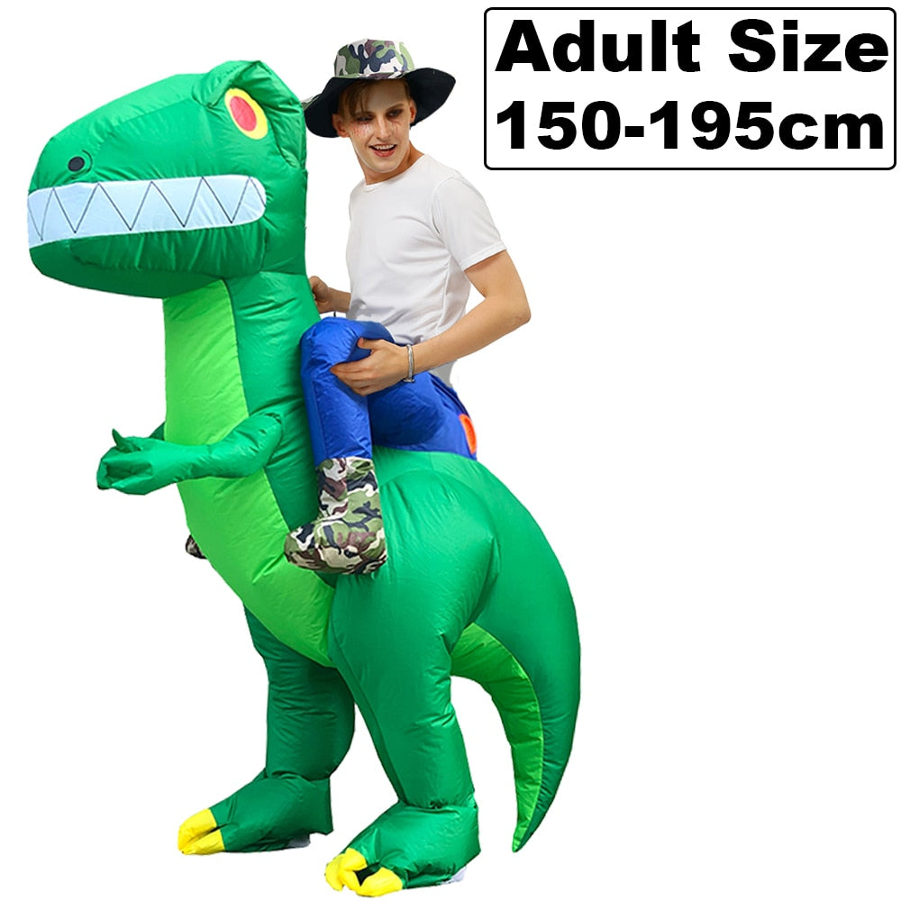 HOT Anime Dinosaur Inflatable Costume Party Mascot Alien Costumes Suit Disfraz Cosplay Halloween Costumes For Adult Kids Dress