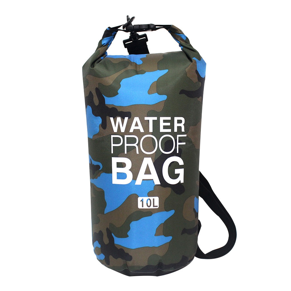 30L Waterproof Swimming Bag Dry Sack Camouflage Colors Fishing Boating Kayaking Storage Drifting Rafting Bag 2L 5L 10L 15L 20L