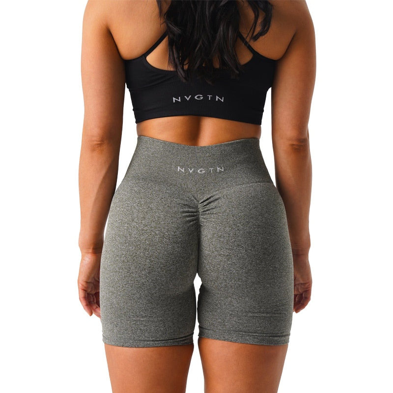 Nvgtn Scrunch Seamless Shorts Spandex Shorts Woman Fitness Elastic Breathable Hip-lifting Leisure Sports Running
