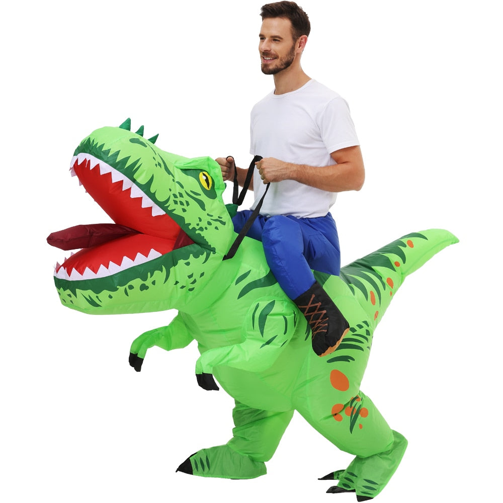 HOT Anime Dinosaur Inflatable Costume Party Mascot Alien Costumes Suit Disfraz Cosplay Halloween Costumes For Adult Kids Dress