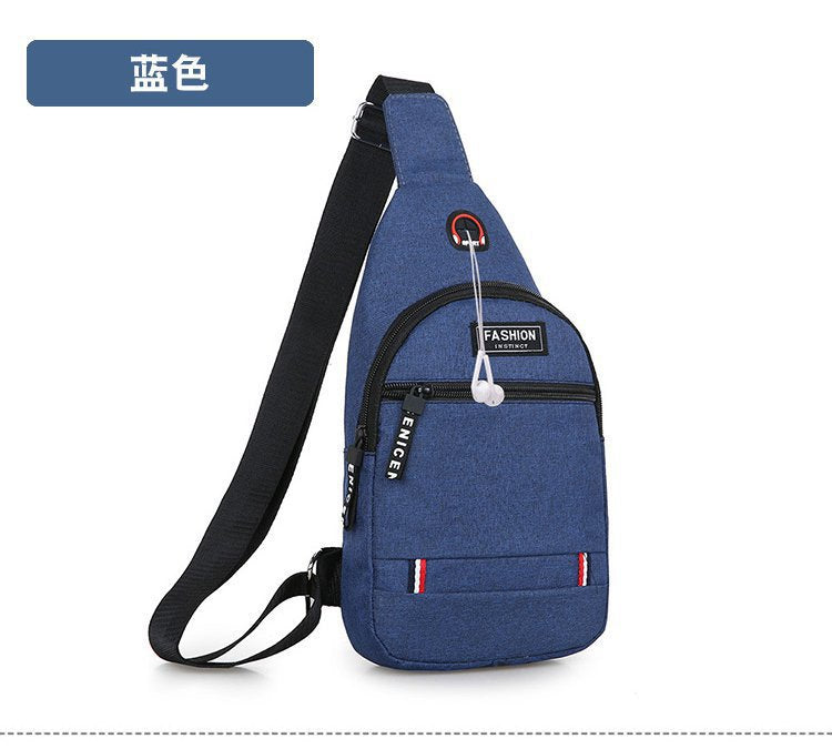 Casual Men's Chest Bag Business Shoulder Bag Messenger Bag Nylon Canvas Fashion Waist Bag Outdoor Sports Brand Shoulder Bag