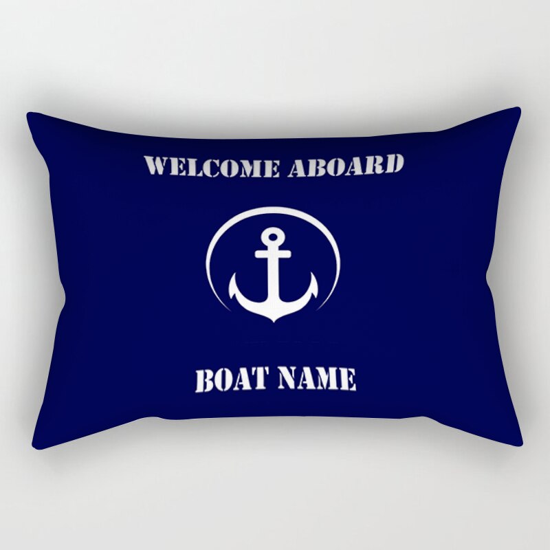 Dark blue nautical series sofa cushion cover 40*60 home decoration waist pillow cover cushion cover 30*50 can be customized