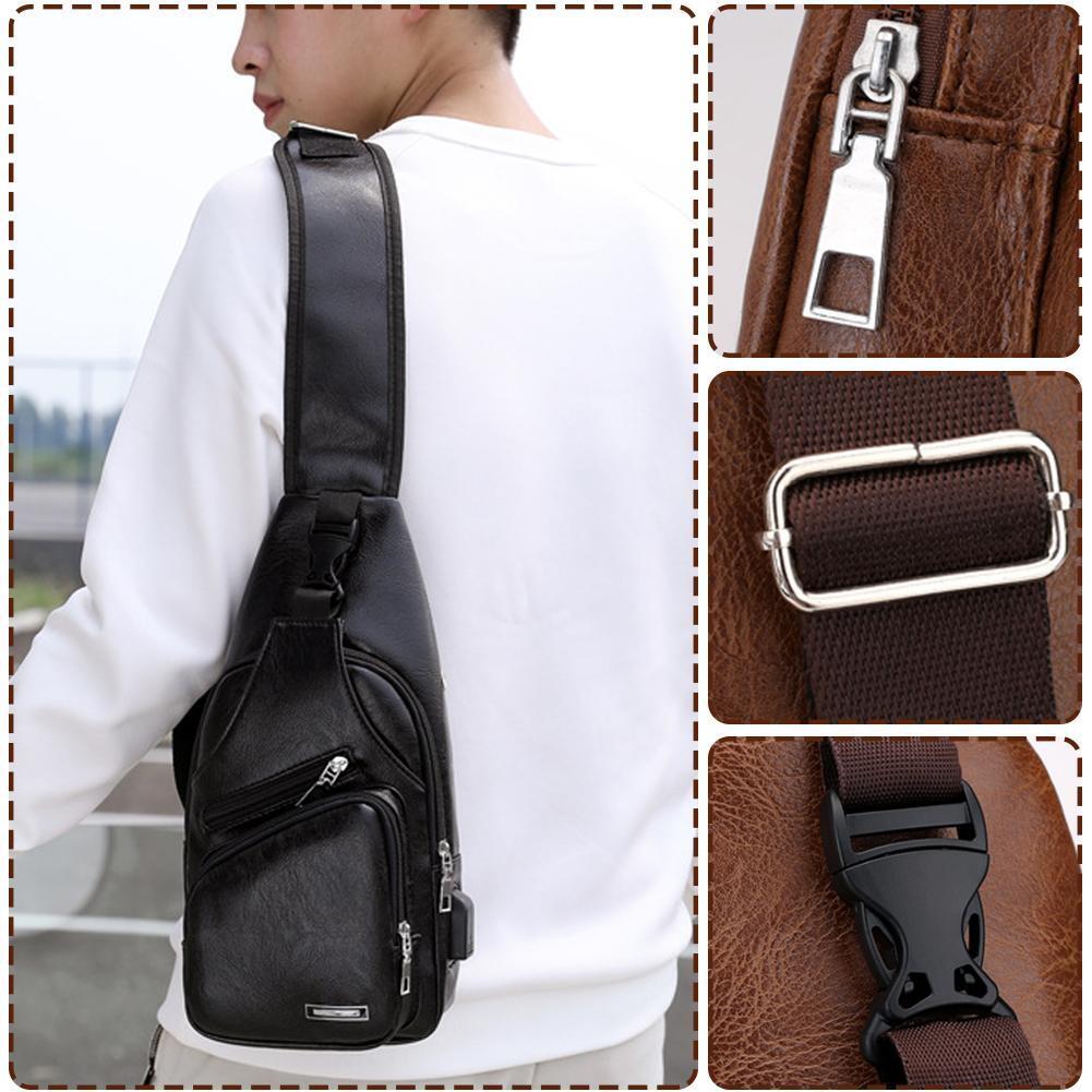 Casual Men's Chest Bag Business Shoulder Bag Messenger Bag Nylon Canvas Fashion Waist Bag Outdoor Sports Brand Shoulder Bag