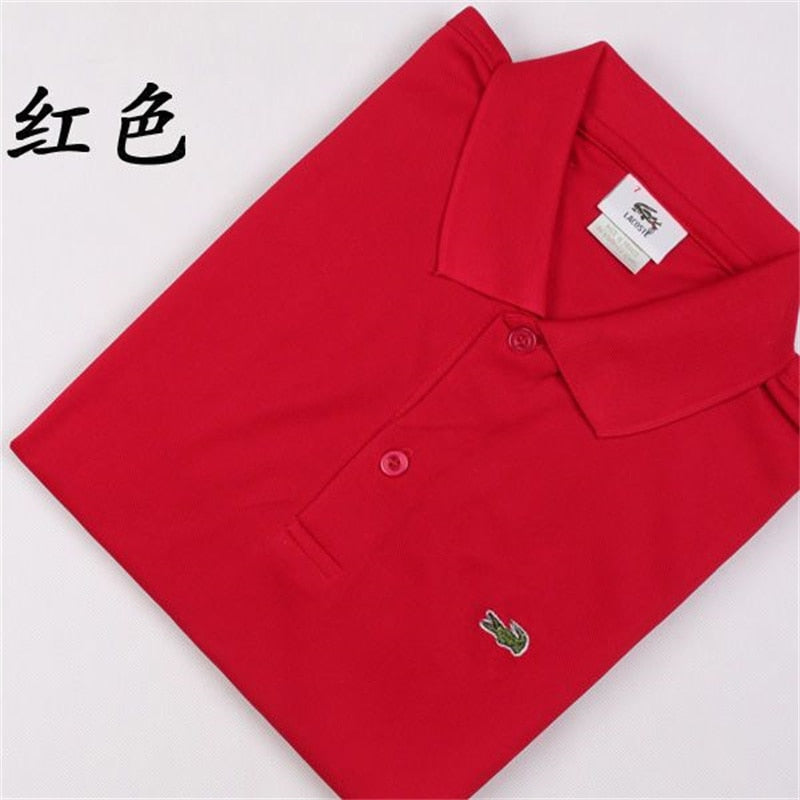 High quality men's cotton embroidered polo shirt 2023 summer new high-end breathable business casual lapel short sleeve T-shirt