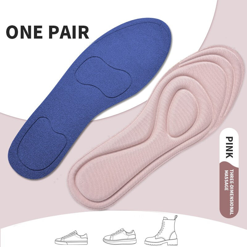 1 Pair Memory Foam Insoles for Shoes Sole Sweat Shock Absorption Running Shoes Pads Fascitis Plantar Sports Insoles Feet Care