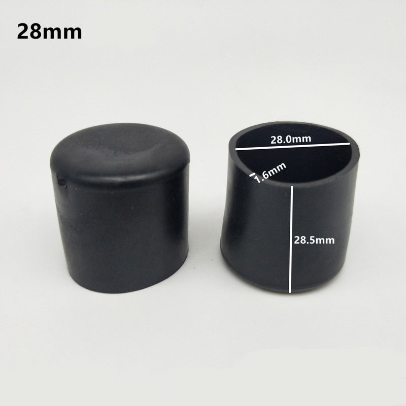 16Pcs Rubber Chair Leg Tips Caps Furniture Foot Table End Cap Covers Floor Protector for Indoor Home Outdoor Patio Garden Office