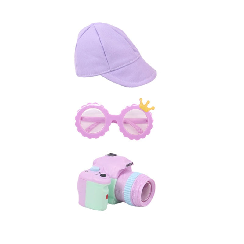 Doll Clothes Purple Series Dsinesy Unicorn Dress Doll Shoes For 18 Inch American&43m Reborn Baby Reborn New Born Doll Girl's Toy