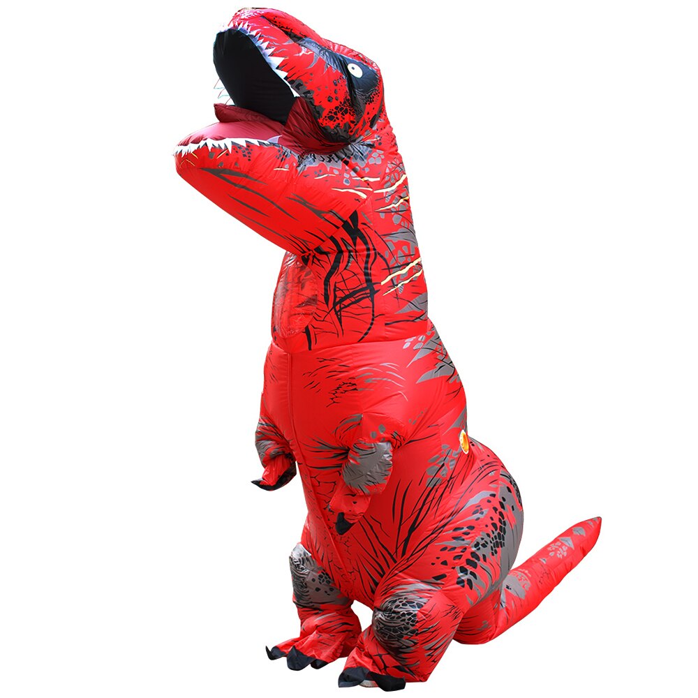 Adult Kids Mascot Inflatable Dinosaur Costumes Dino T-Rex Purim Halloween Party Costume For Carnival Cosplay Dress Suit