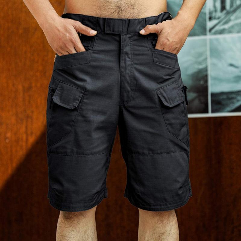 Summer Men Cargo Shorts Tactical Short Pants Waterproof Quick Dry Multi-pocket Shorts Men's Outdoor Clothes Hunting Fishing