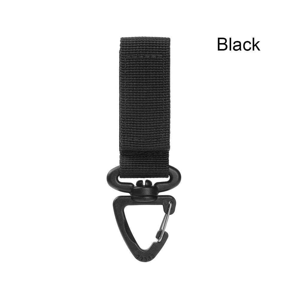 Outdoor Camping Hiking Molle Tactical Gear Nylon Ribbon Knapsack Keychain Triangle Backpack Waist Bag Fastener Hook Buckle