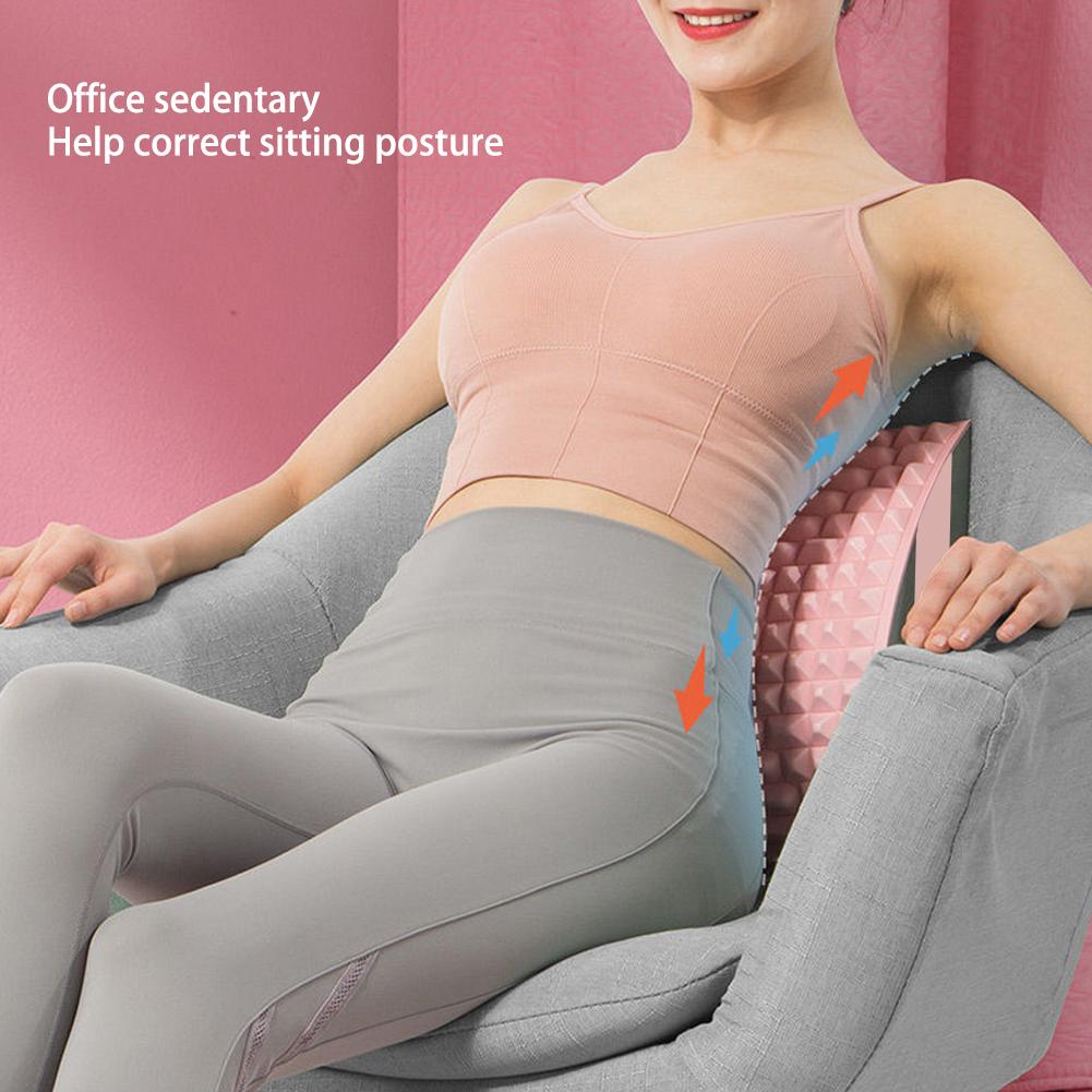 Multifunctional Neck Back Stretcher Relax Muscles Relieve Back Pain Pressure Back Stretch Pillow Lumbar Back Support Massager