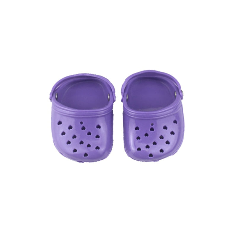Doll Clothes Purple Series Dsinesy Unicorn Dress Doll Shoes For 18 Inch American&43m Reborn Baby Reborn New Born Doll Girl's Toy