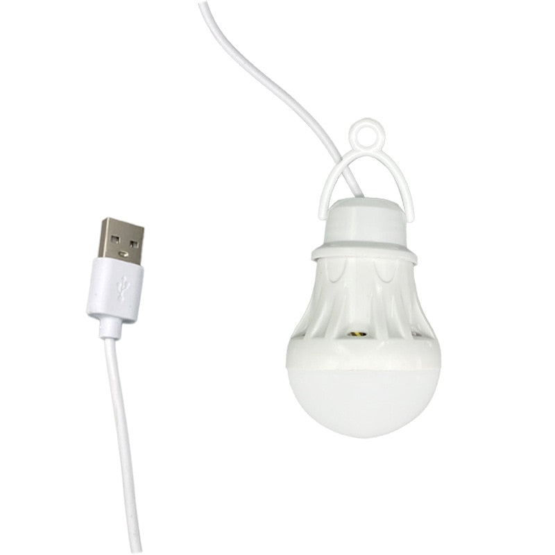 LED Lantern Portable Camping Lamp Mini Bulb 5V USB Power Book Light Reading Student Study Table Lamp Super Birght for Outdoor