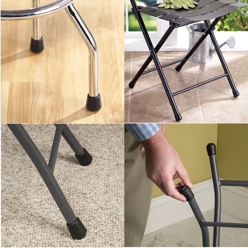 16Pcs Rubber Chair Leg Tips Caps Furniture Foot Table End Cap Covers Floor Protector for Indoor Home Outdoor Patio Garden Office