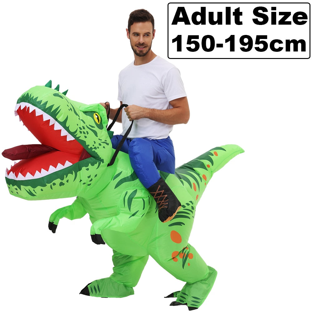 HOT Anime Dinosaur Inflatable Costume Party Mascot Alien Costumes Suit Disfraz Cosplay Halloween Costumes For Adult Kids Dress