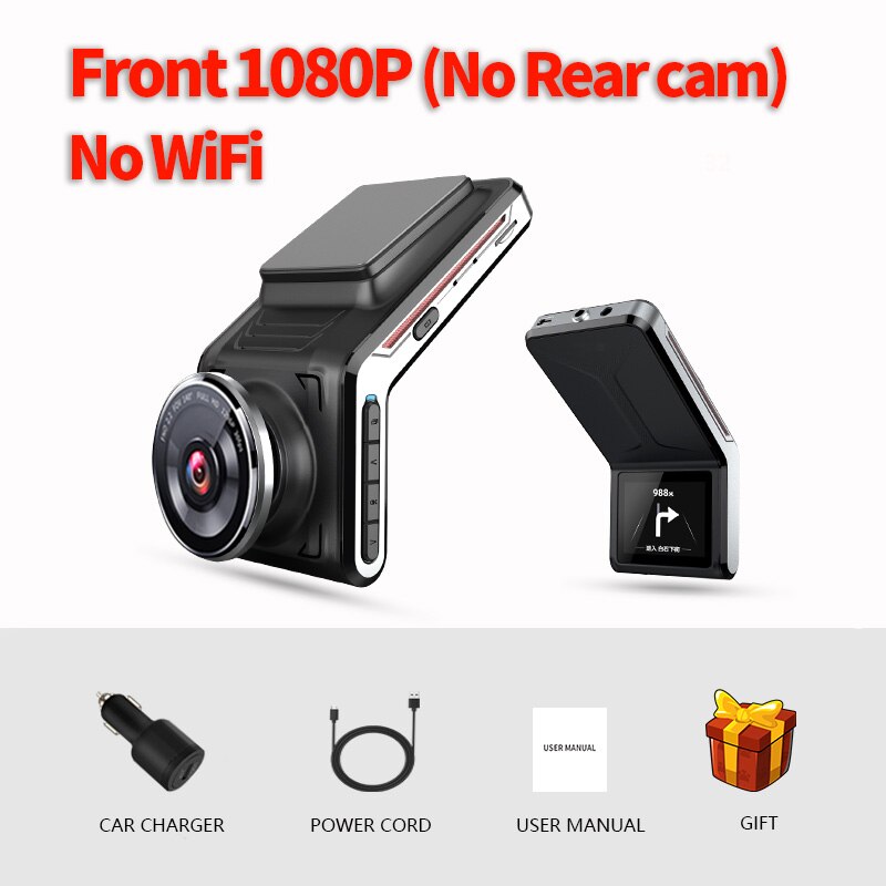 U2000 dash cam front and rear 1440p view camera Lens CAR dvr with 2 cam video recorder Auto Dvrs Night Vision 24H Parking mode