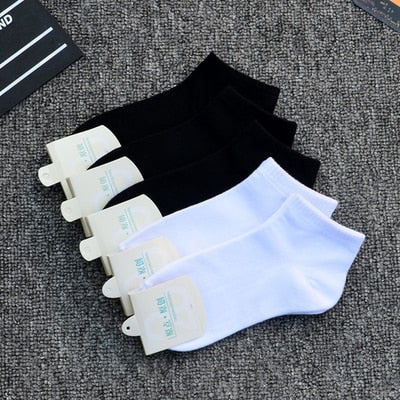 5Pairs Men Bamboo Fiber Autumn Winter Men Socks Breathable Cotton Sports Sock Breathable Deodorant Business Socks Size 37-45