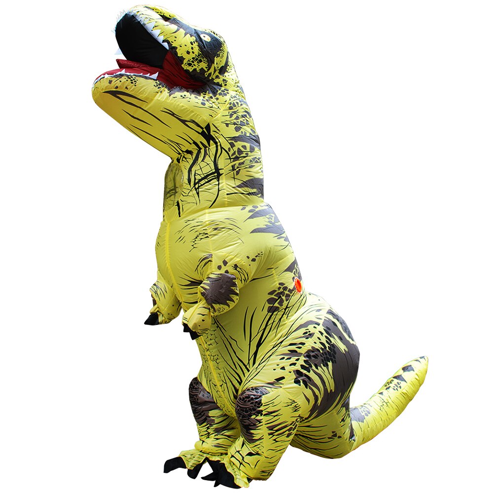 Adult Kids Mascot Inflatable Dinosaur Costumes Dino T-Rex Purim Halloween Party Costume For Carnival Cosplay Dress Suit