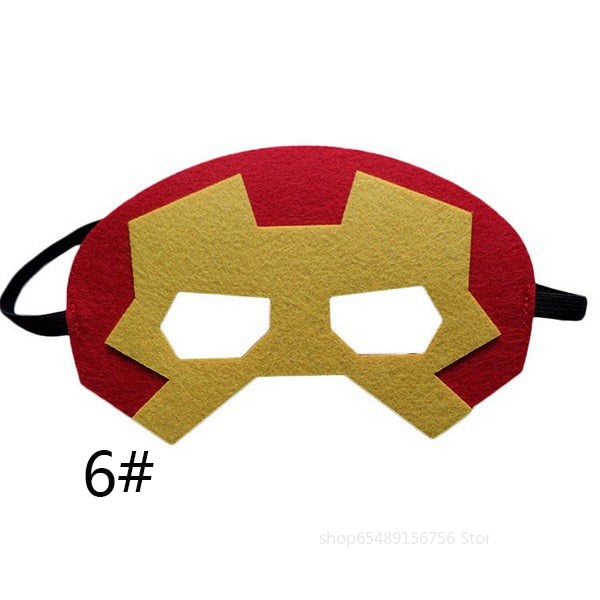 Christmas Superhero Mask Cosplay Halloween Kids Adult Carnival Party Masks Props Children's Birthday Felt Masks Masquerade Gifts