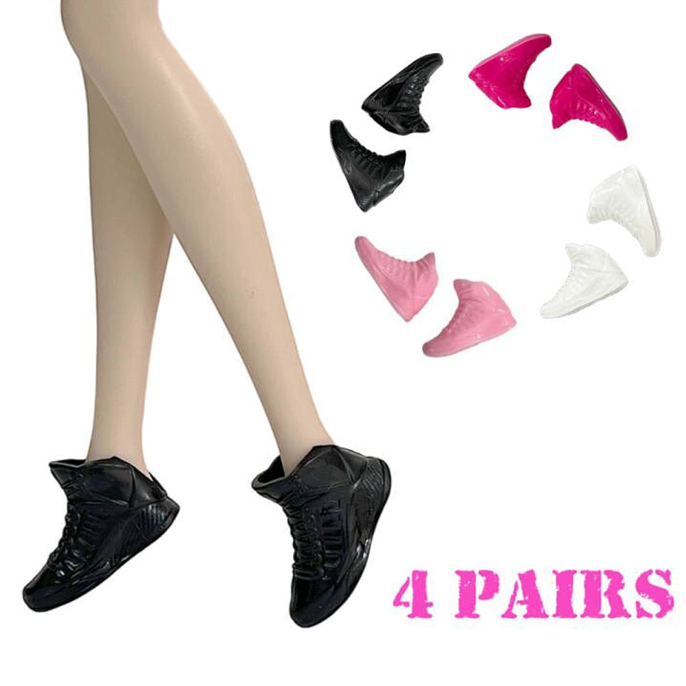 NK Hot sale  Doll Shoes Colorful Cute Heels Fashion  Hangers For Barbie Doll Accessories  High Quality Baby Playhouse Toy JJ