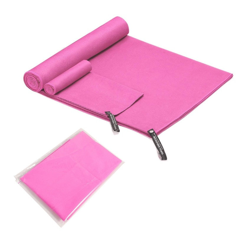 Quick Drying Microfiber Towel for Sport Super Absorbent Bath Beach Towel Portable Gym Towel for Swimming Running Yoga Golf Towel