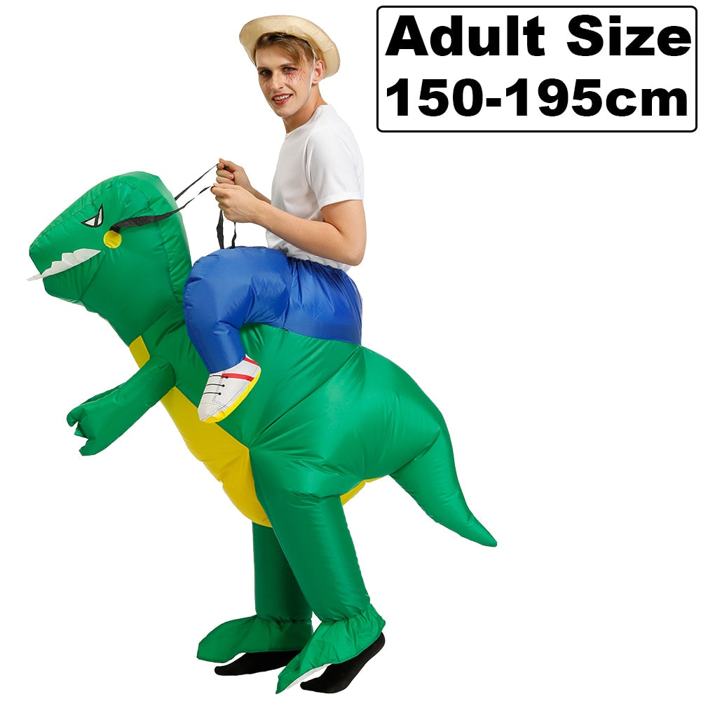 HOT Anime Dinosaur Inflatable Costume Party Mascot Alien Costumes Suit Disfraz Cosplay Halloween Costumes For Adult Kids Dress