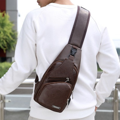 Casual Men's Chest Bag Business Shoulder Bag Messenger Bag Nylon Canvas Fashion Waist Bag Outdoor Sports Brand Shoulder Bag