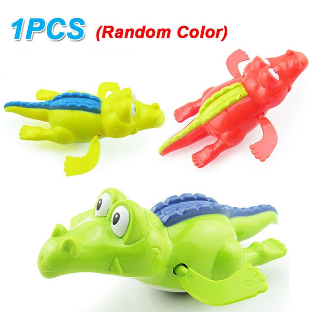 Baby Toys Bathing Ducks Cartoon Animal Whale Crab Swimming Pool Water Play Game Chain Clockwork Bath Toys For Children