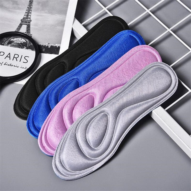 1 Pair Memory Foam Insoles for Shoes Sole Sweat Shock Absorption Running Shoes Pads Fascitis Plantar Sports Insoles Feet Care