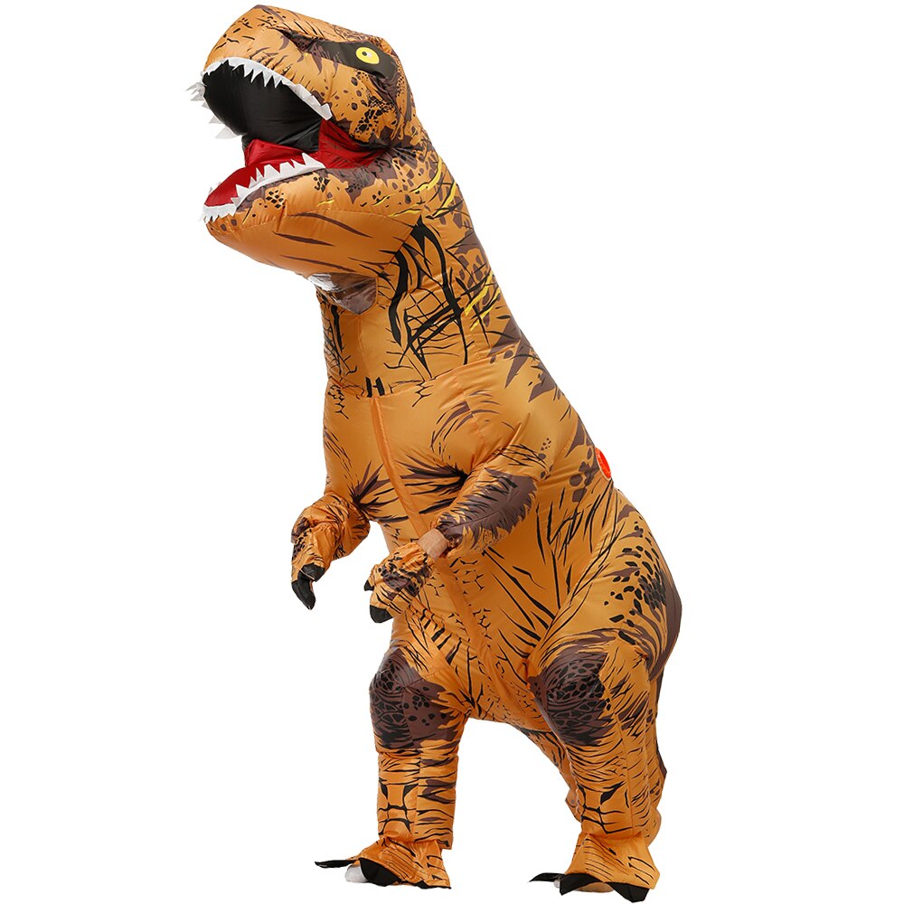 Adult Kids Mascot Inflatable Dinosaur Costumes Dino T-Rex Purim Halloween Party Costume For Carnival Cosplay Dress Suit