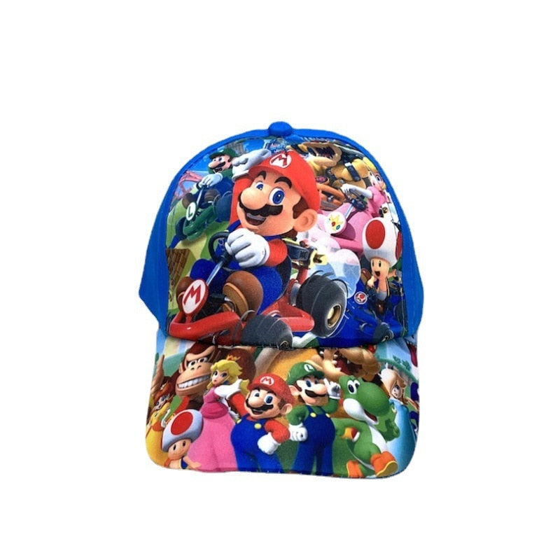 Classic Super Mario Baseball Cap Cartoon Anime Game Character Embroidery Logo Cap Cosplay Halloween Christmas Birthday Gift