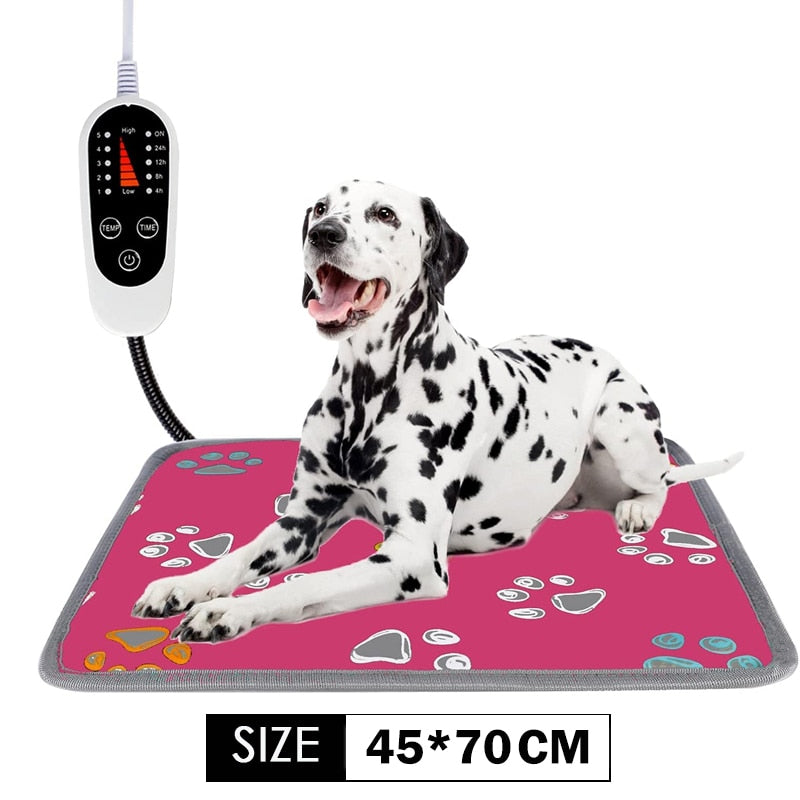 Furrybaby Dog Bed Warm Mats Pet Electric Heating Pad Blanket Pet Mat Bed Cat Dog Winter Warmer Pad Home Office Chair Heated Mat