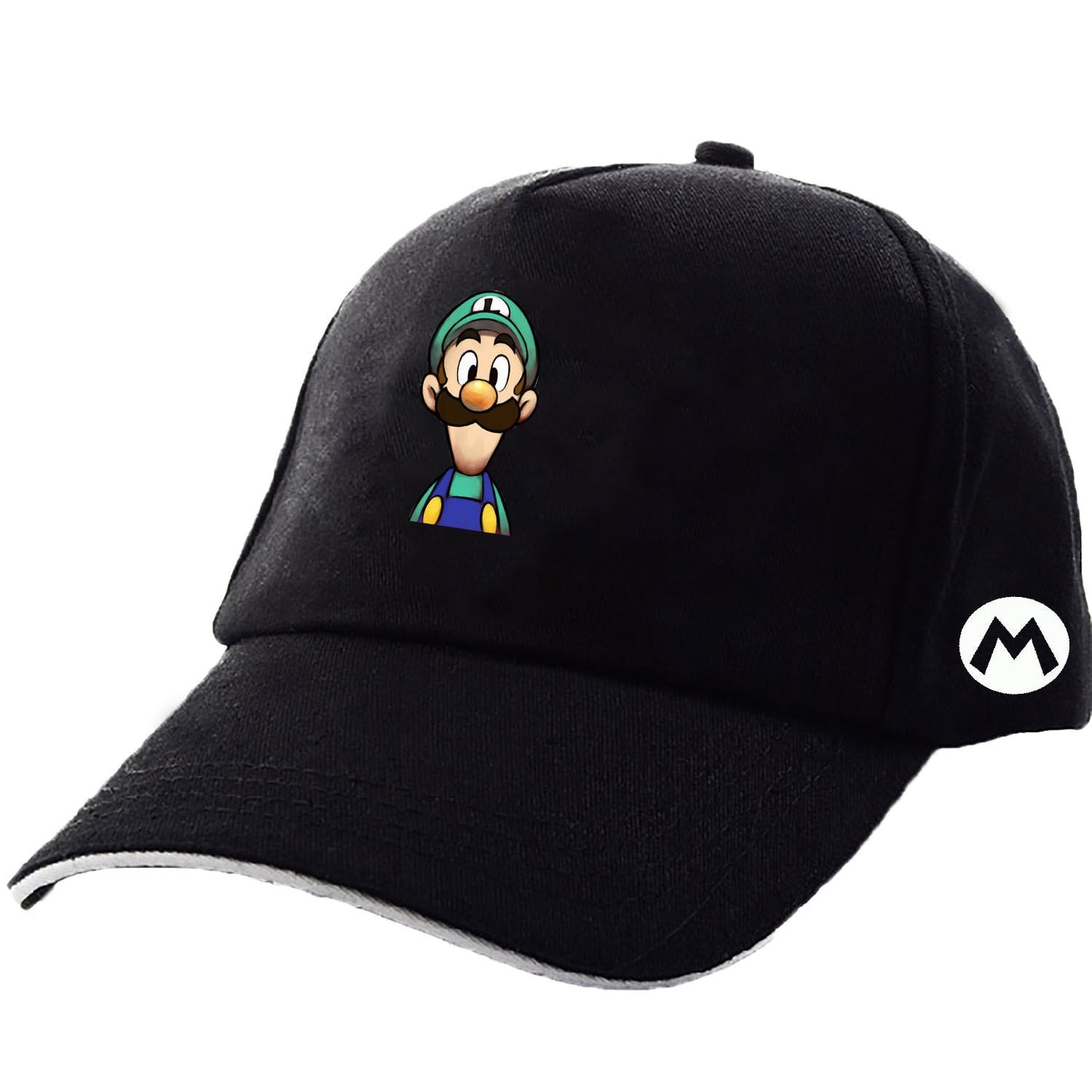 Classic Super Mario Baseball Cap Cartoon Anime Game Character Embroidery Logo Cap Cosplay Halloween Christmas Birthday Gift