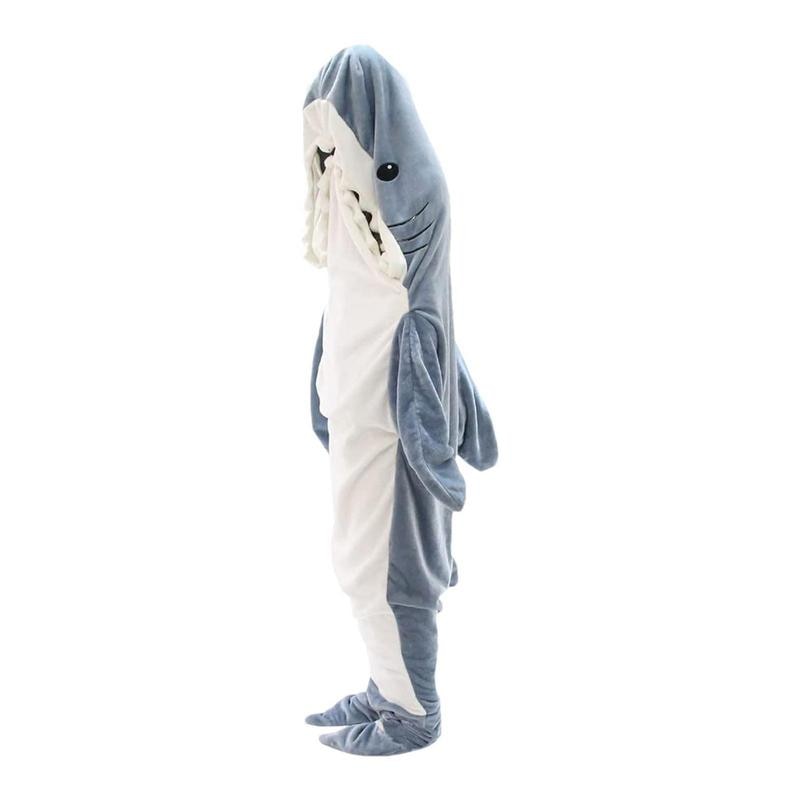 Unique Cartoon Shark Sleeping Bag Pajamas Office Nap Shark Soft Blanket Karakal High Quality Fabric Mermaid Shawl Blanket