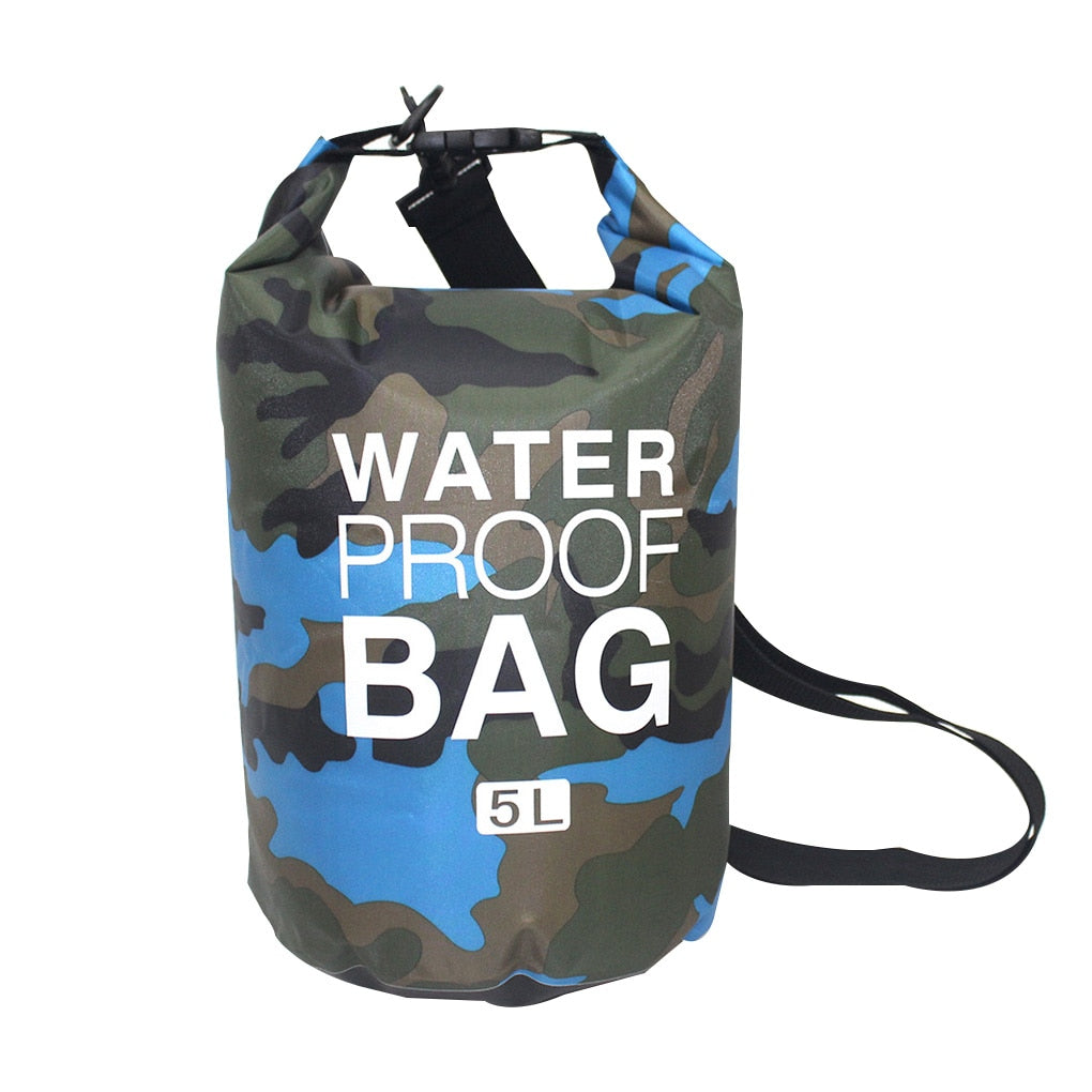 30L Waterproof Swimming Bag Dry Sack Camouflage Colors Fishing Boating Kayaking Storage Drifting Rafting Bag 2L 5L 10L 15L 20L