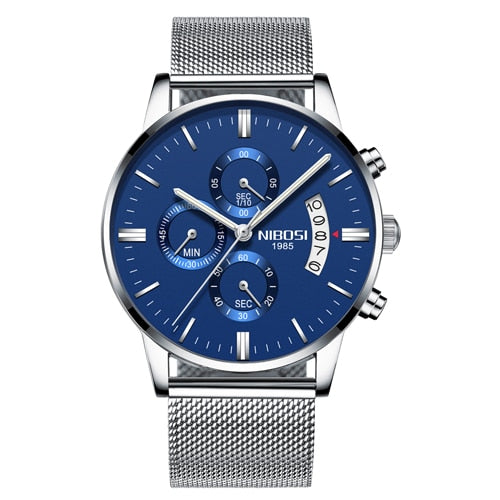 NIBOSI Man Watch 2023 Mens Watches Top Luxury Brand Sport Military Quartz Watch Men Wristwatch Male Clock Saat Reloj Hombre