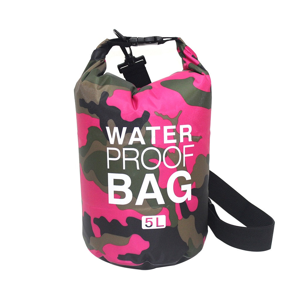 30L Waterproof Swimming Bag Dry Sack Camouflage Colors Fishing Boating Kayaking Storage Drifting Rafting Bag 2L 5L 10L 15L 20L