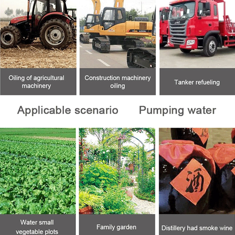 Portable Electric Drill Pump Diesel Oil Fluid Water Pump Mini Hand Self-priming Liquid Transfer Pumps