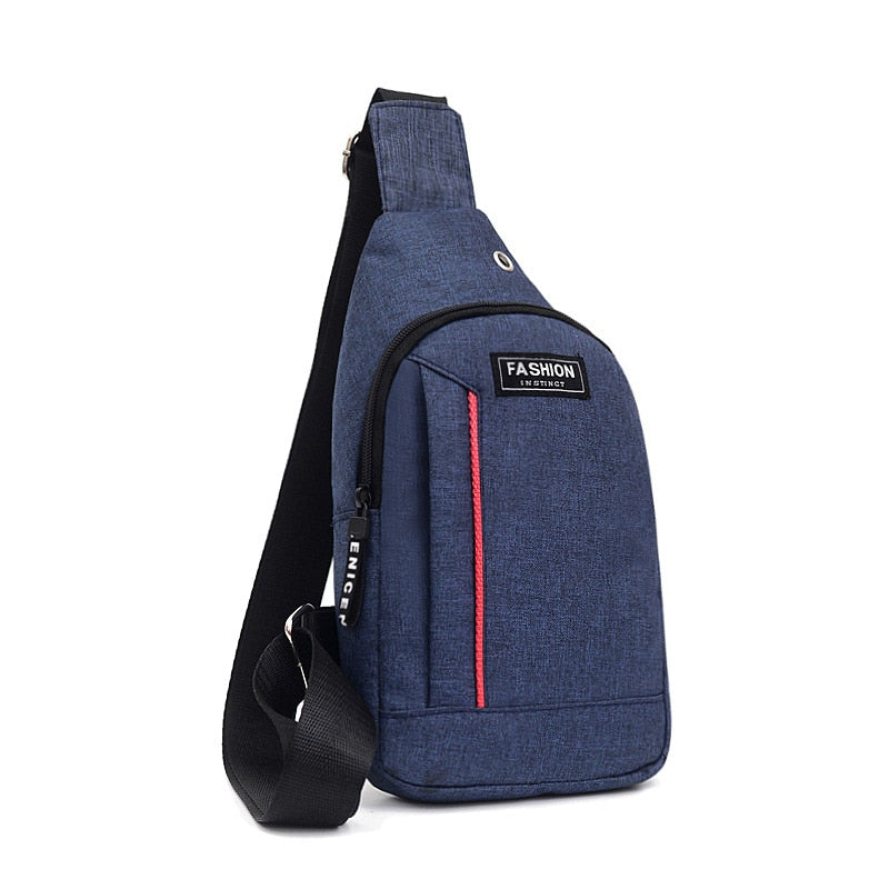 Casual Men's Chest Bag Business Shoulder Bag Messenger Bag Nylon Canvas Fashion Waist Bag Outdoor Sports Brand Shoulder Bag