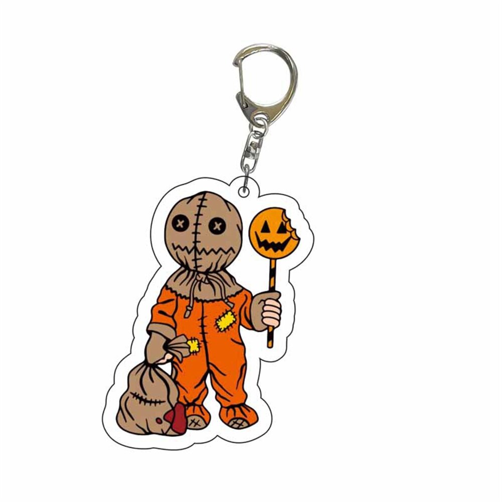 New Women Men Arcylic Keychain Horror Movie Scream Clown The Nun Ripper Acrylic Pendant Keyring Jewelry Christmas Gifts