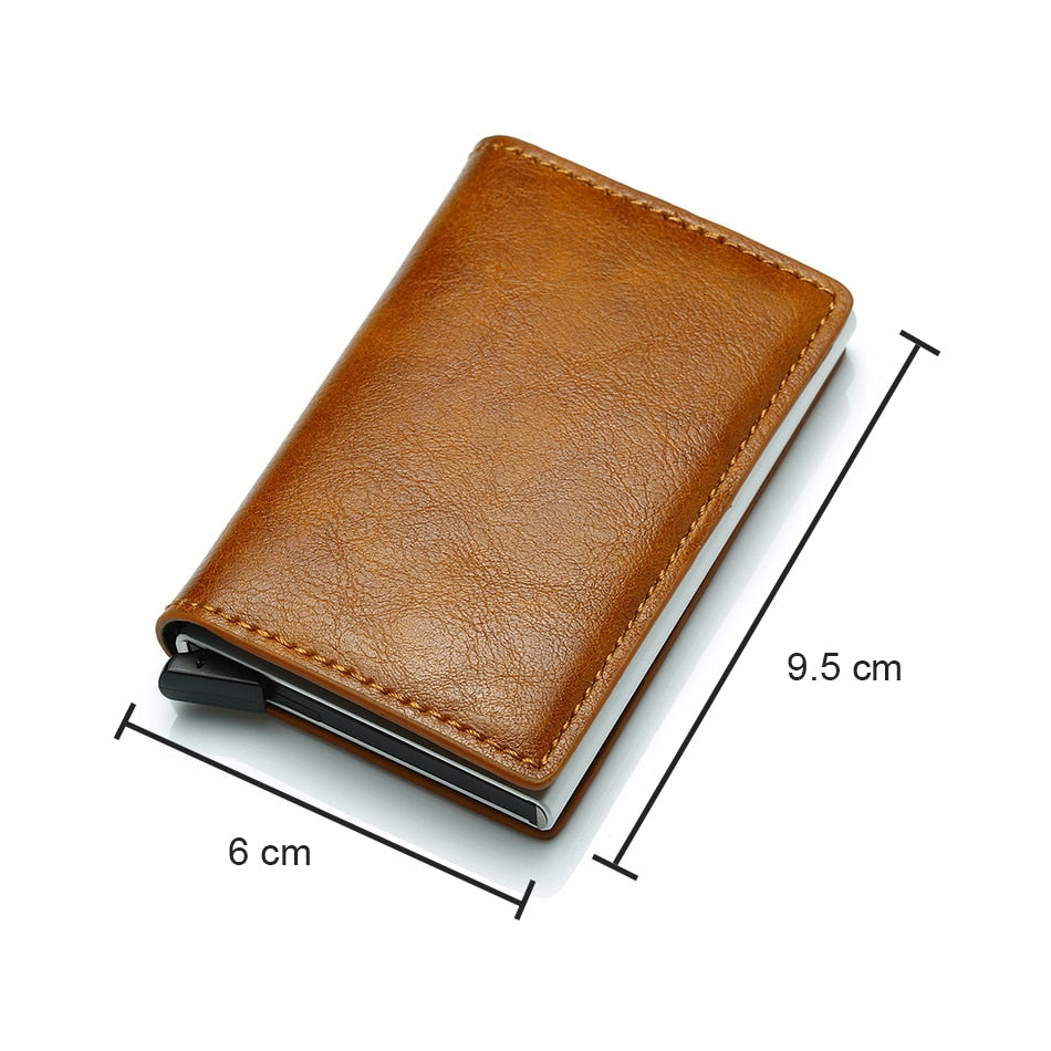 Carbon Fiber Rfid Card Holder Men Wallets Money Bag Zipper Coin Purse Small Leather Mini Slim Wallets Vallet Carteira Masculina