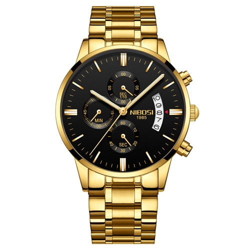 NIBOSI Man Watch 2023 Mens Watches Top Luxury Brand Sport Military Quartz Watch Men Wristwatch Male Clock Saat Reloj Hombre