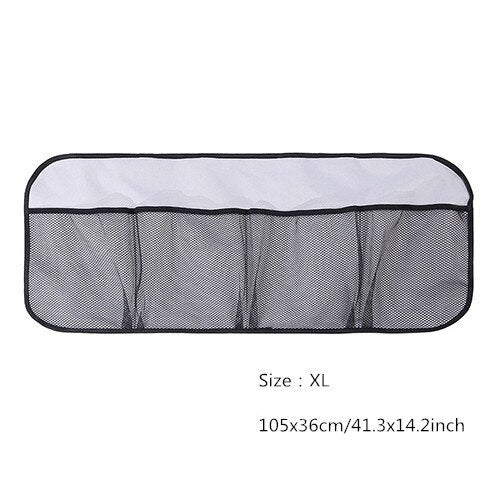 Car Rear Seat Back Organizer Auto Trunk Net Mesh Cargo Storage Bag Pocket Cover Stowing Tidying Interior Camping Accessories