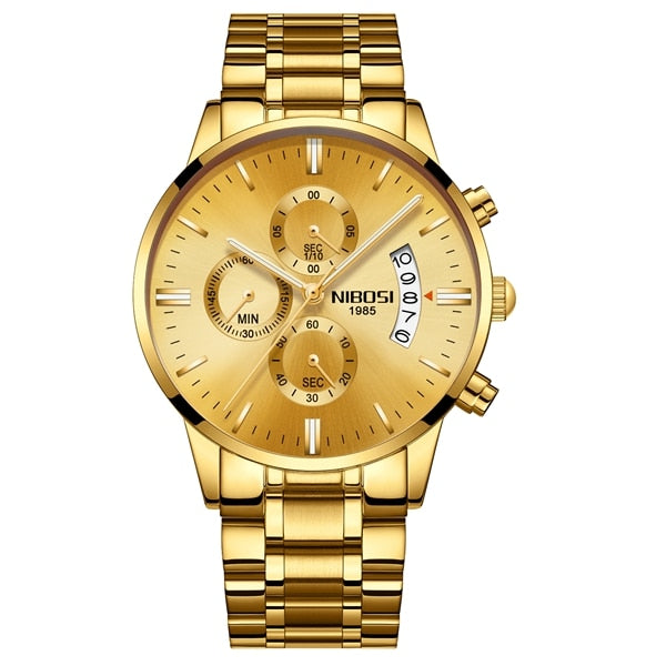 NIBOSI Man Watch 2023 Mens Watches Top Luxury Brand Sport Military Quartz Watch Men Wristwatch Male Clock Saat Reloj Hombre