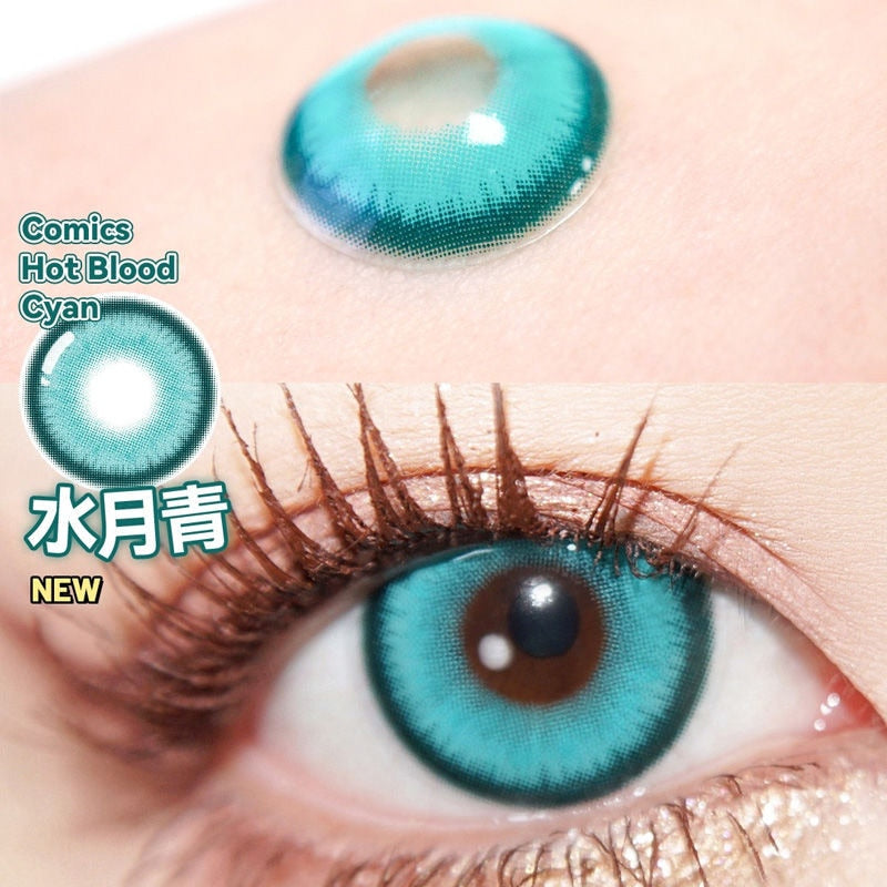 UYAAI 2pcs Halloween Colorful Contact Lenses Anime Cosplay Eye Lenses multicolored lenses Lenses White Black Red Lenses