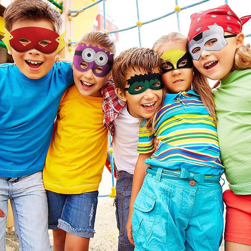 Mavel Spiderman Halloween Masks Children's Anime Figure Spider-Man Birthday Party Dress Up Cosplay Superhero Mask Prop Kids Toys