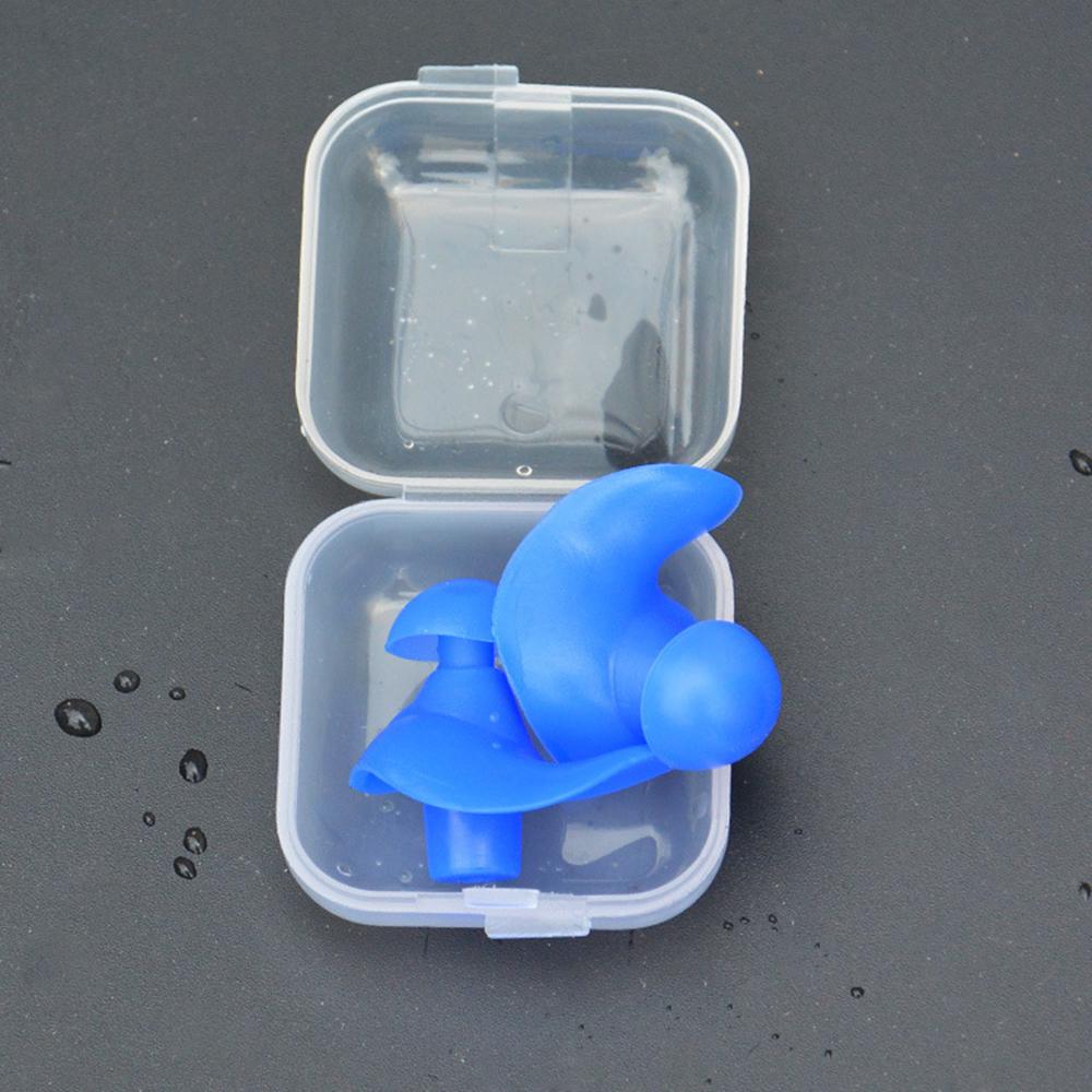 Earplugs Water Sports Swimming Accessories Silicone Soft Portable Dust-Proof Ear Plugs With Box Diving Water Waterproof Ear Plug