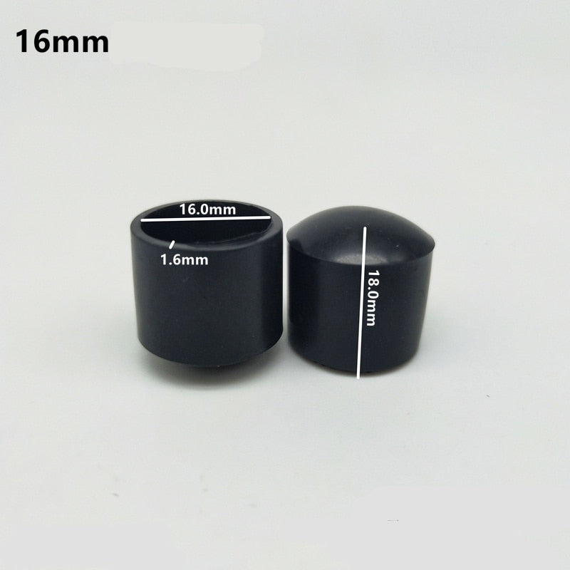 16Pcs Rubber Chair Leg Tips Caps Furniture Foot Table End Cap Covers Floor Protector for Indoor Home Outdoor Patio Garden Office