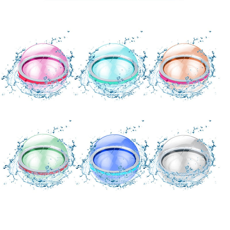 Magnetic Reusable Water Balloons Refillable Water Balloon Quick Fill Self Sealing Water Bomb Splash Balls for Kids Swimming Pool